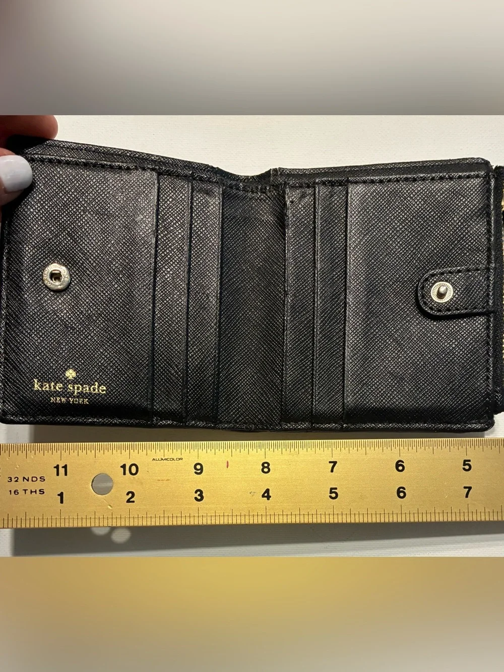 kate spade Black Polka Dot Compact Wallet